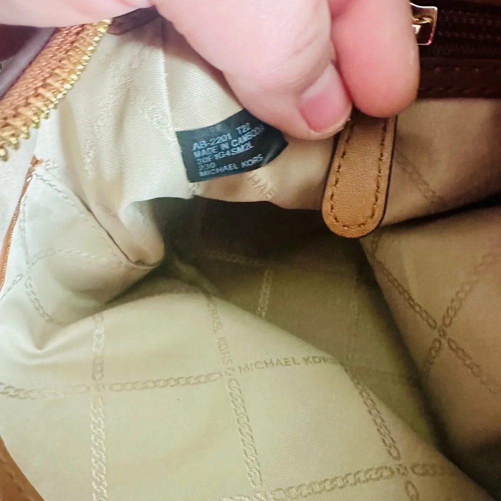Michael Kors Tan Leather Satchel
